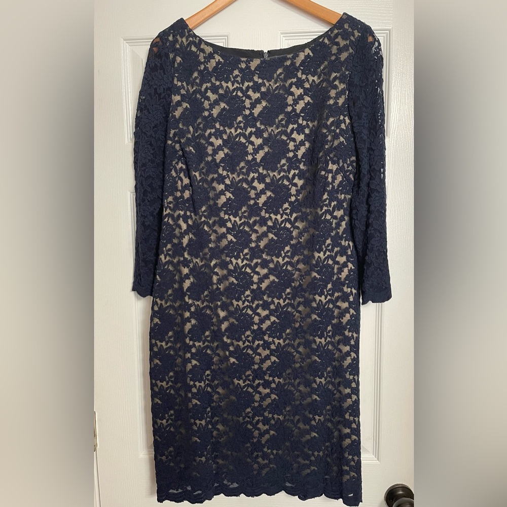 Jessica Howard Navy Lace Dress